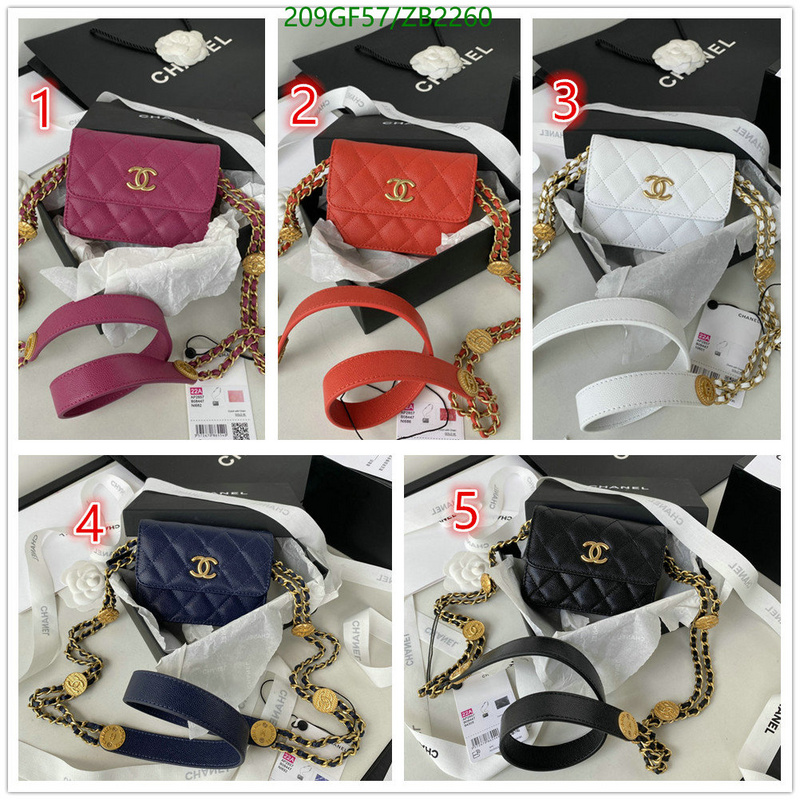 Chanel Bags -(Mirror)-Diagonal-,Code: ZB2260,$: 209USD