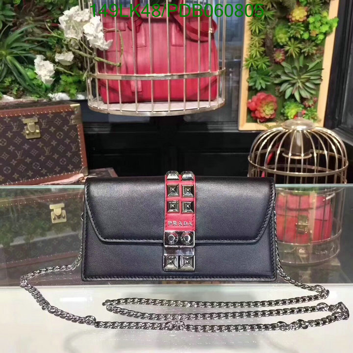 Prada Bag-(Mirror)-Diagonal-,Code: PDB060805,$: 149USD