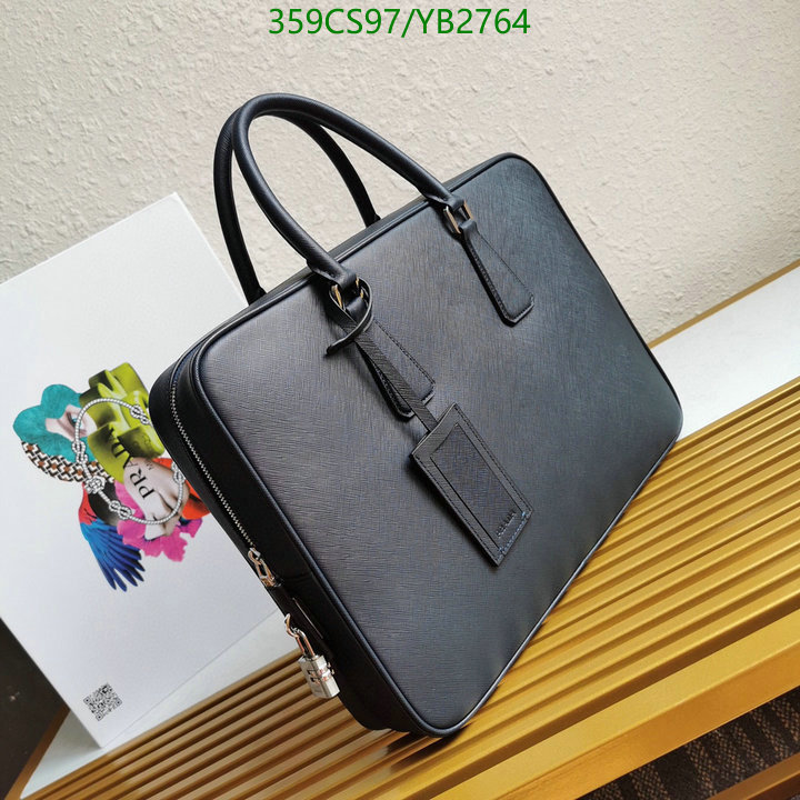 Prada Bag-(Mirror)-Handbag-,Code: YB2764,$: 359USD