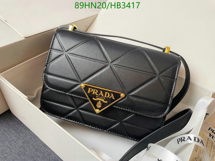 Prada Bag-(4A)-Diagonal-,Code: HB3417,$: 89USD