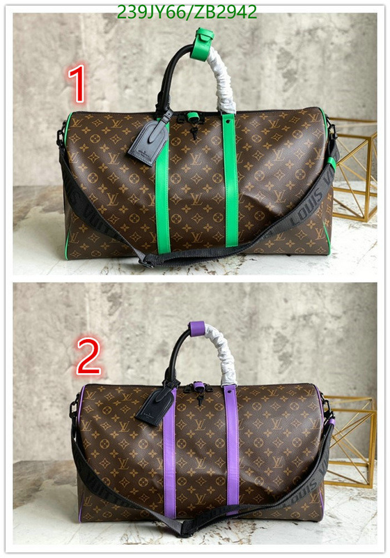 LV Bags-(Mirror)-Keepall BandouliRe 45-50-,Code: ZB2942,$: 239USD