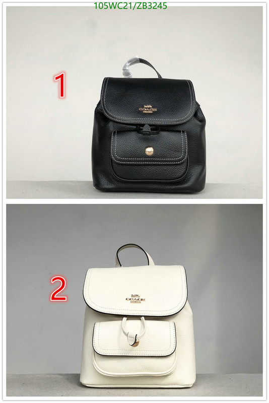 Coach Bag-(4A)-Backpack-,Code: ZB3245,$: 105USD