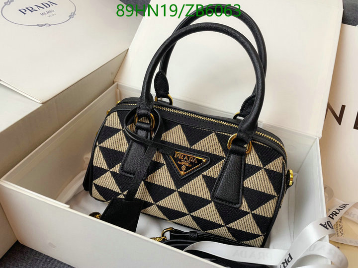 Prada Bag-(4A)-Handbag-,Code: ZB6063,$: 89USD