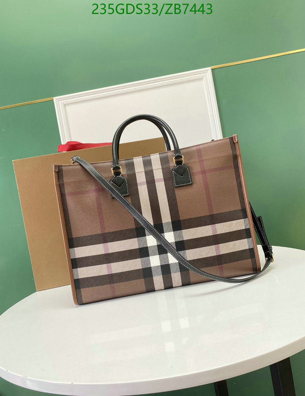 Burberry Bag-(Mirror)-Handbag-,Code: ZB7443,$: 235USD