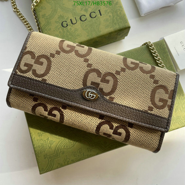 Gucci Bag-(4A)-Diagonal-,Code: HB3576,$: 75USD