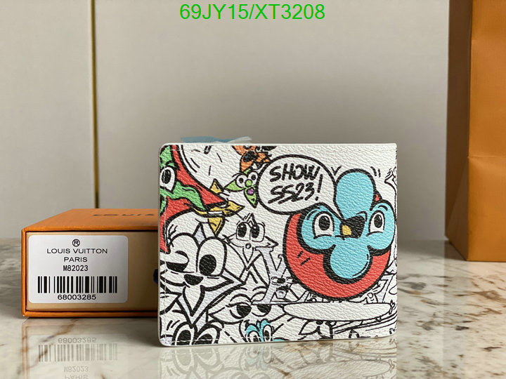 LV Bags-(Mirror)-Wallet-,Code: XT3208,$: 69USD