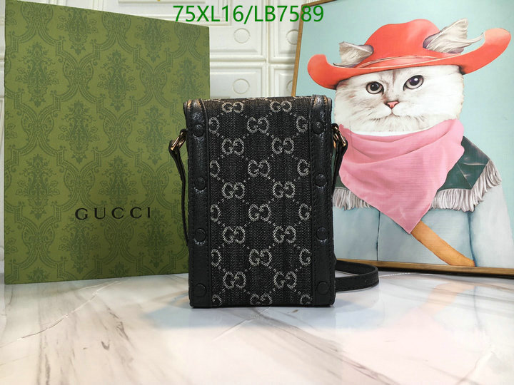 Gucci Bag-(4A)-Horsebit-,Code: LB7589,$: 75USD