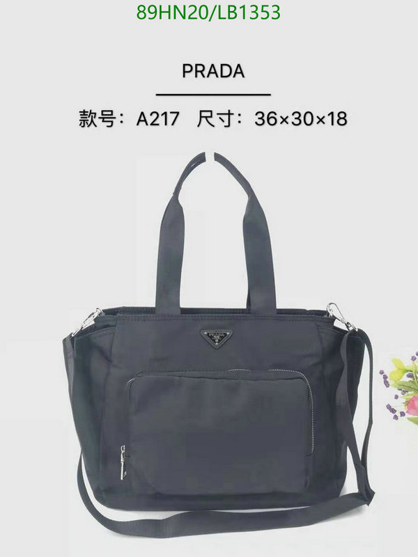 Prada Bag-(4A)-Handbag-,Code: LB1353,$: 89USD