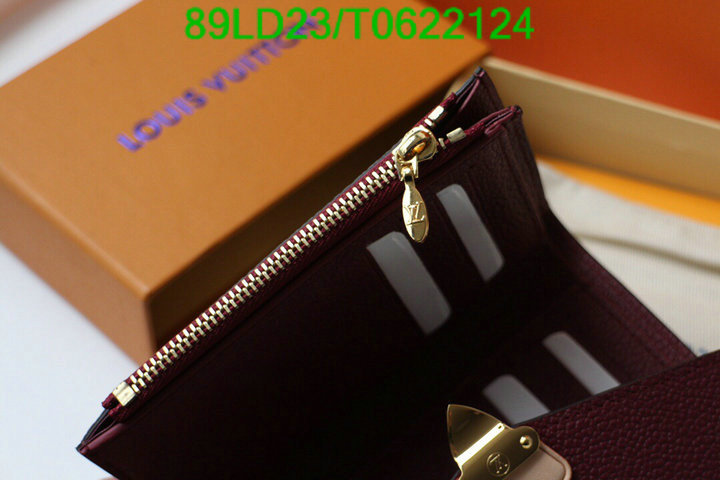 LV Bags-(Mirror)-Wallet-,Code: T0622124,$: 89USD