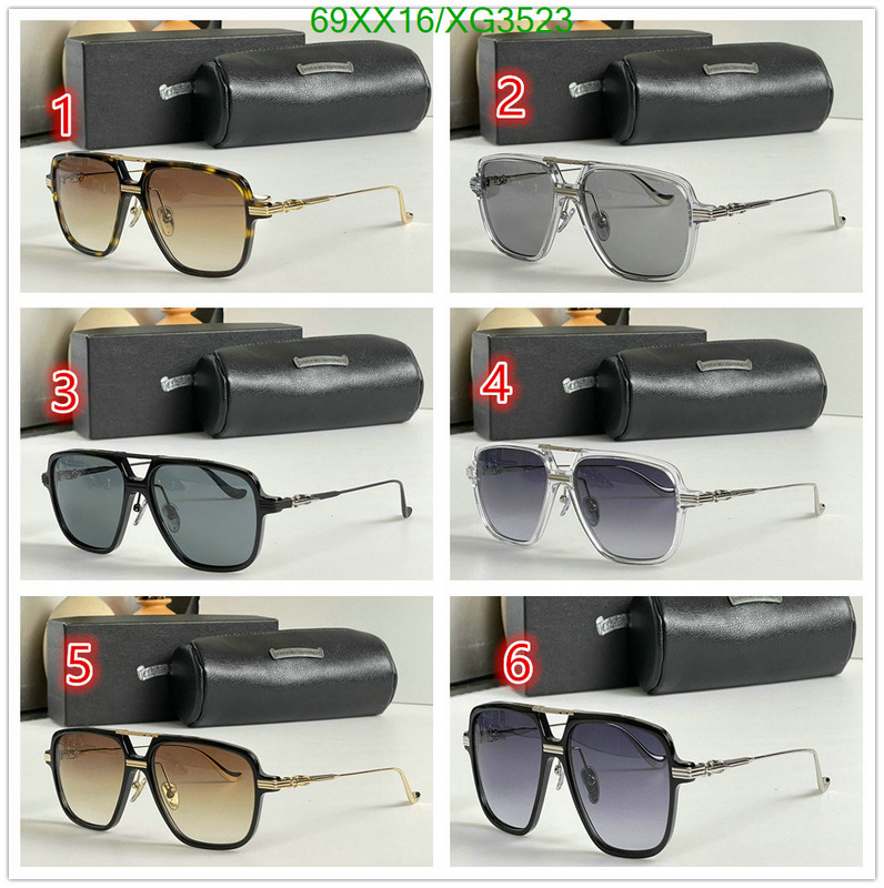 Glasses-Chrome Hearts, Code: XG3523,$: 69USD