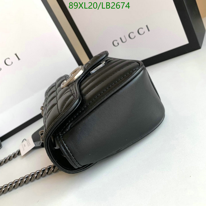 Gucci Bag-(4A)-Marmont,Code: LB2674,$: 89USD