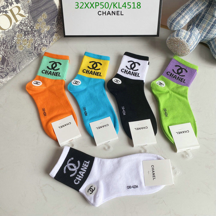 Sock-Chanel,Code: KL4518,$: 32USD