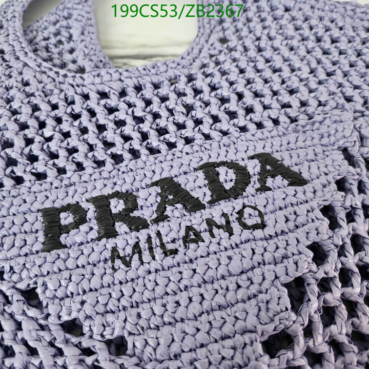 Prada Bag-(Mirror)-Handbag-,Code: ZB2367,$: 199USD