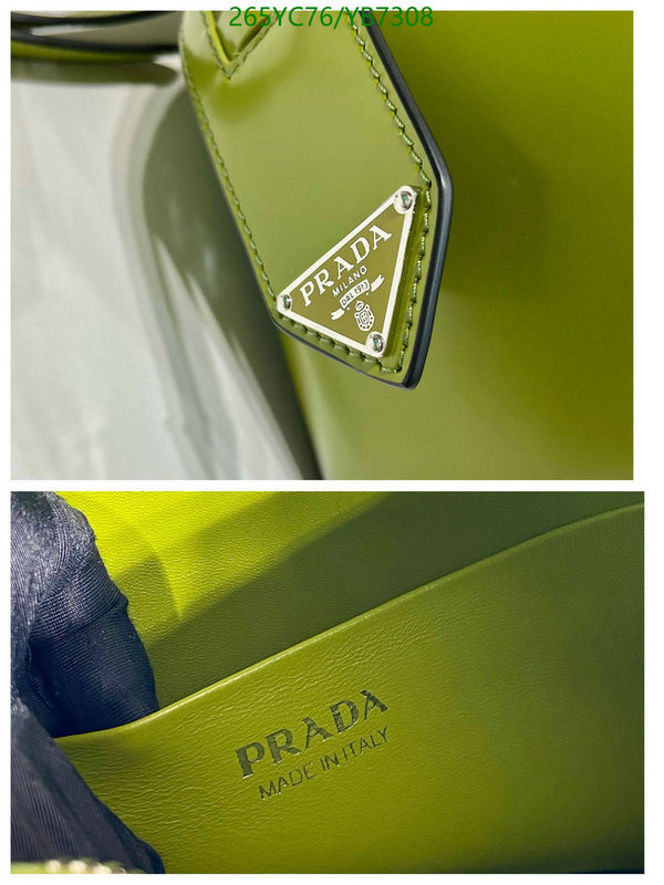 Prada Bag-(Mirror)-Handbag-,Code: YB7308,$: 265USD