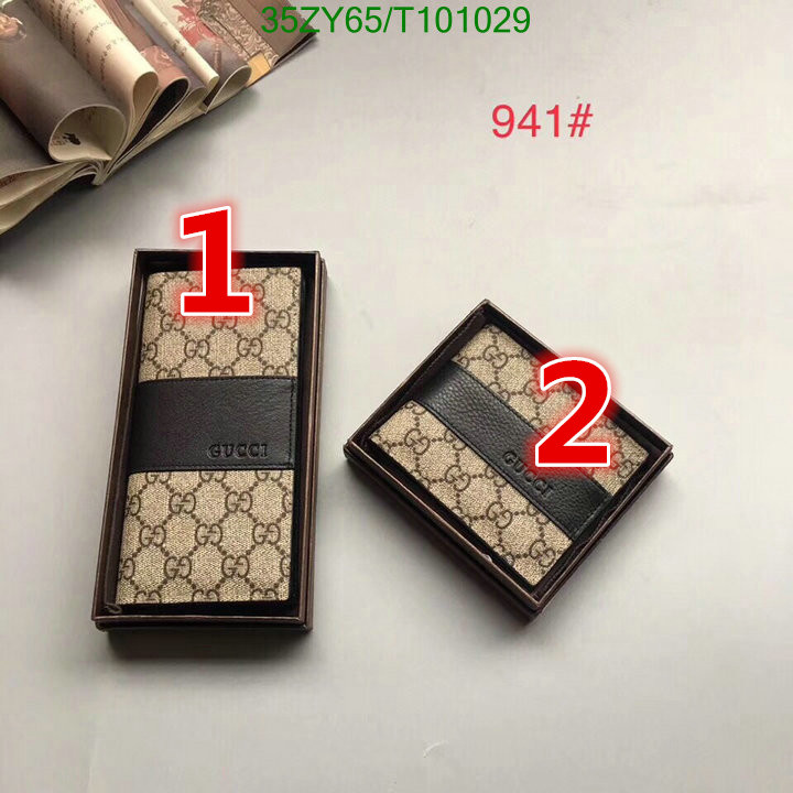 Gucci Bag-(4A)-Wallet-,Code: T101029,$:35USD