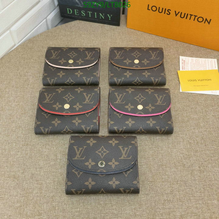 LV Bags-(4A)-Wallet-,Code: LT8026,$: 59USD