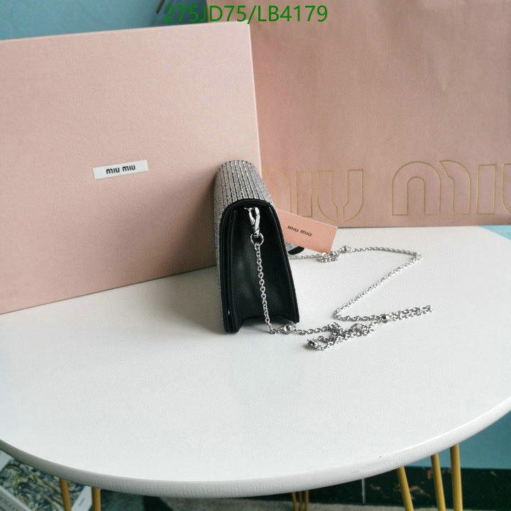 Miu Miu Bag-(Mirror)-Diagonal-,Code: LB4179,$: 275USD
