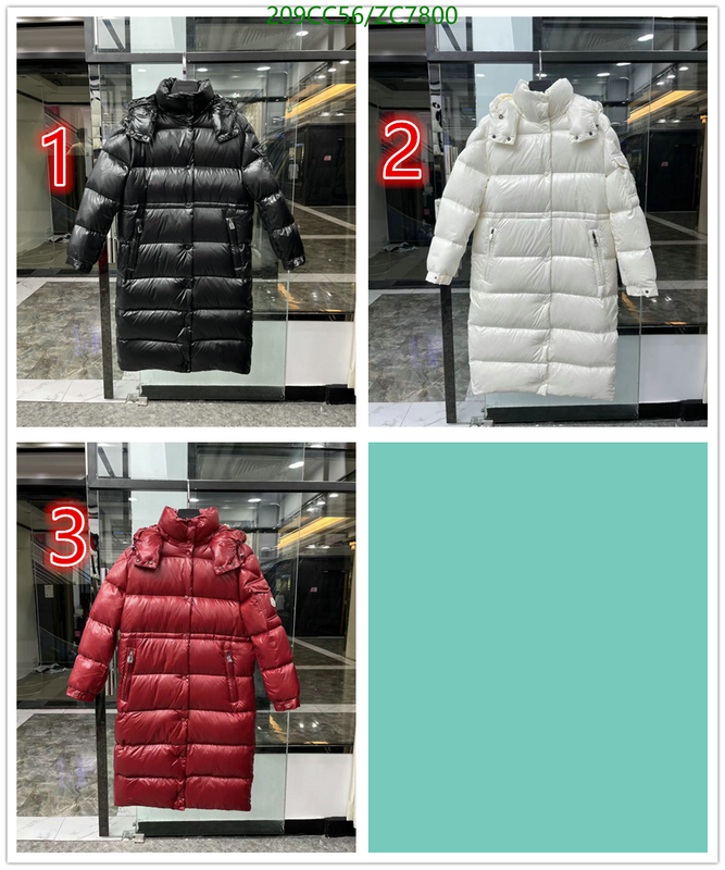 Down jacket Women-Moncler, Code: ZC7800,$: 209USD