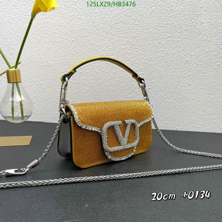 Valentino Bag-(4A)-LOC-V Logo ,Code: HB3476,$: 125USD