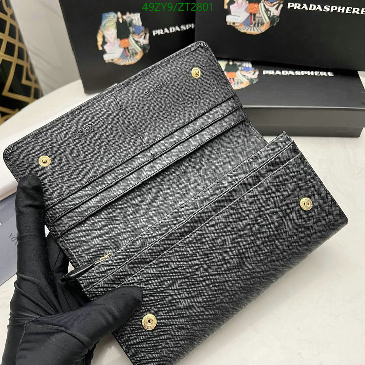 Prada Bag-(4A)-Wallet-,Code: ZT2801,$: 49USD