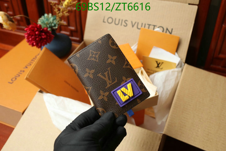 LV Bags-(Mirror)-Wallet-,Code: ZT6616,$: 69USD