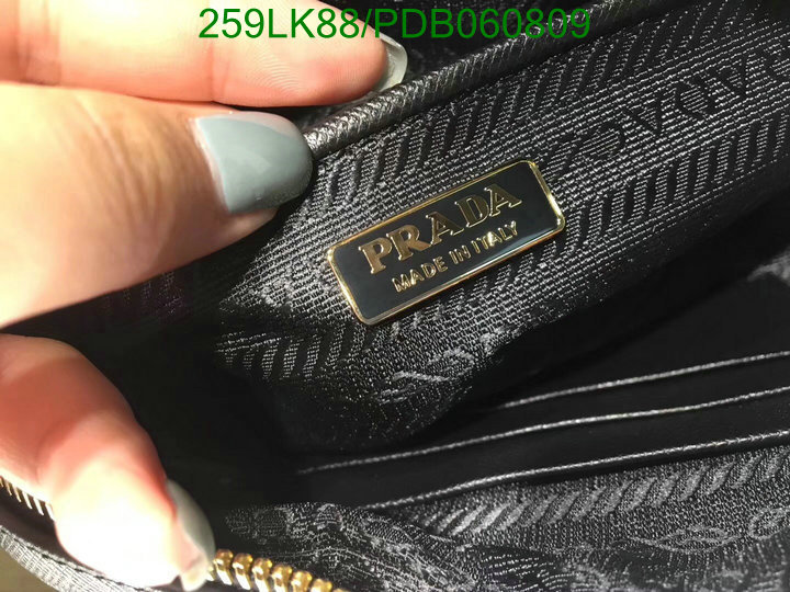 Prada Bag-(Mirror)-Diagonal-,Code: PDB060809,$: 259USD