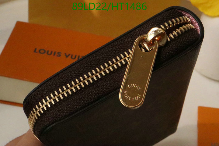 LV Bags-(Mirror)-Wallet-,Code: HT1486,$: 89USD