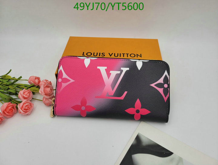 LV Bags-(4A)-Wallet-,Code: YT5600,$: 49USD