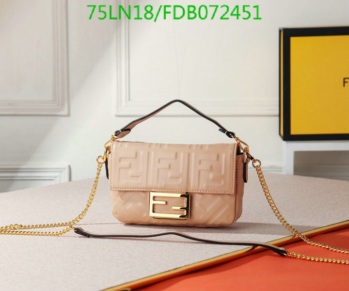 Fendi Bag-(4A)-Baguette-,Code: FDB072451,$: 75USD