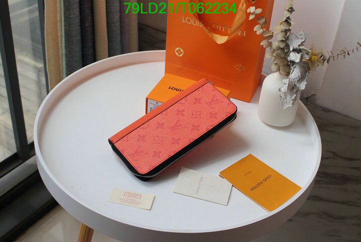 LV Bags-(Mirror)-Wallet-,Code: T062234,$: 79USD