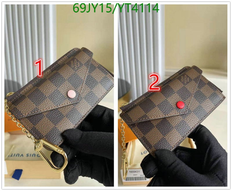 LV Bags-(Mirror)-Wallet-,Code : YT4114,$: 69USD