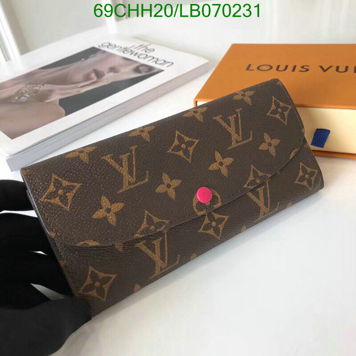 LV Bags-(Mirror)-Wallet-,Code: LB070231,$: 69USD