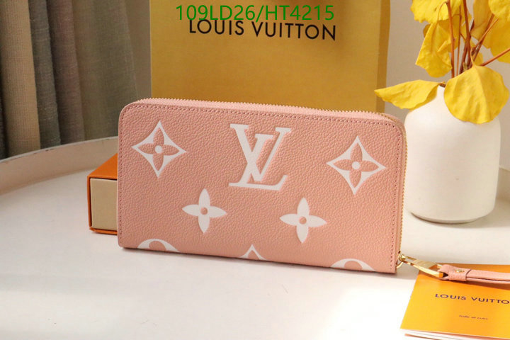 LV Bags-(Mirror)-Wallet-,Code: HT4215,$: 109USD