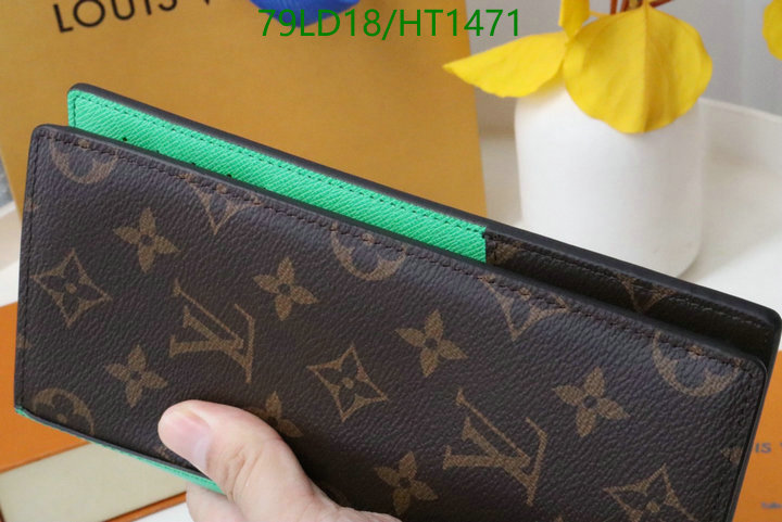 LV Bags-(Mirror)-Wallet-,Code: HT1471,$: 79USD