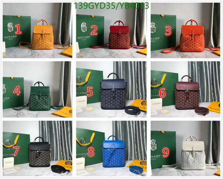 Goyard Bag-(4A)-Backpack-,Code: YB4013,$: 139USD