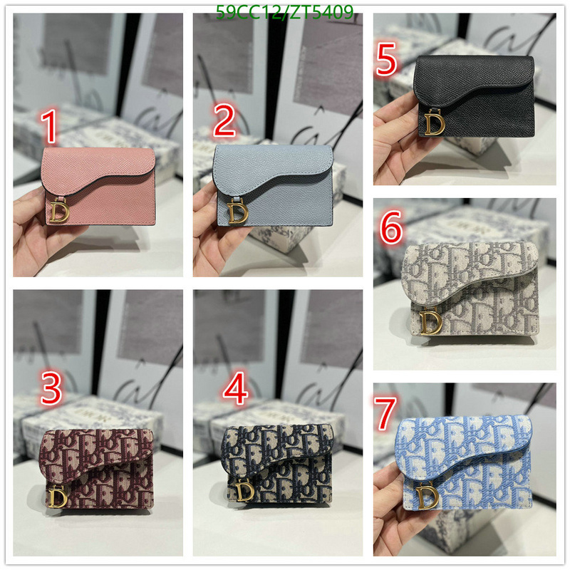 Dior Bags -(Mirror)-Wallet-,Code: ZT5409,$: 59USD