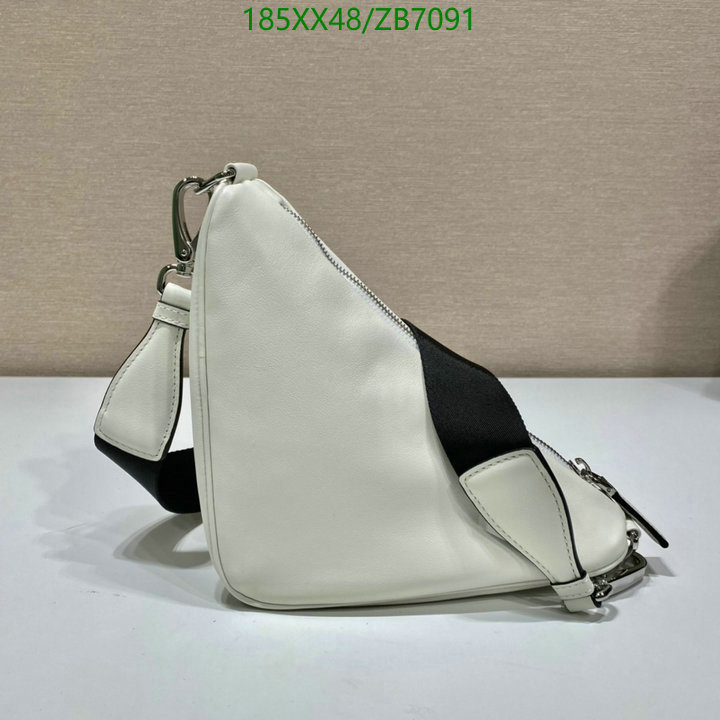 Prada Bag-(Mirror)-Triangle,Code: ZB7091,$: 185USD