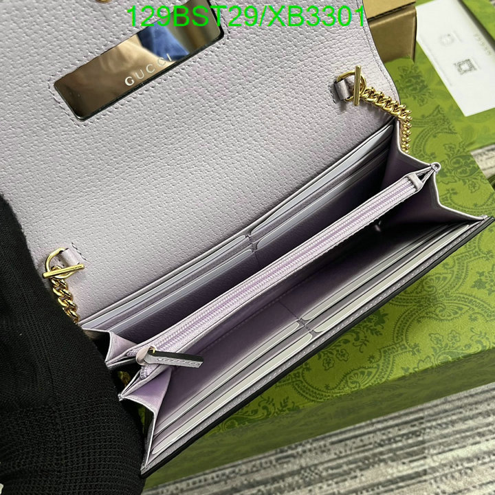 Gucci Bag-(Mirror)-Diagonal-,Code: XB3301,$: 129USD