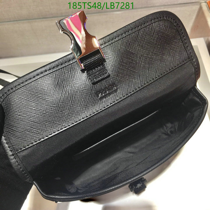 Prada Bag-(Mirror)-Diagonal-,Code: LB7281,$: 185USD