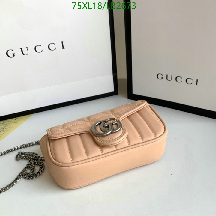 Gucci Bag-(4A)-Marmont,Code: LB2673,$: 75USD