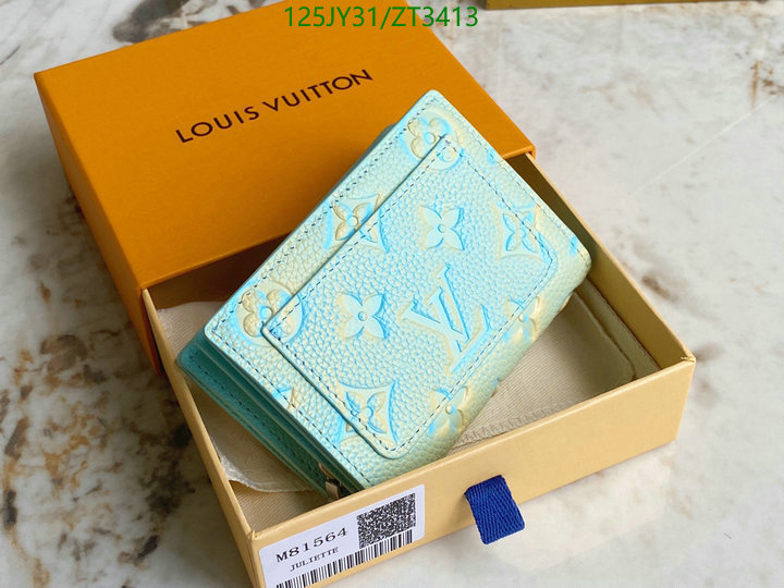 LV Bags-(Mirror)-Wallet-,Code: ZT3413,$: 125USD