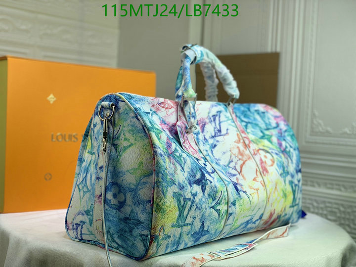 LV Bags-(4A)-Keepall BandouliRe 45-50-,Code: LB7433,$: 115USD