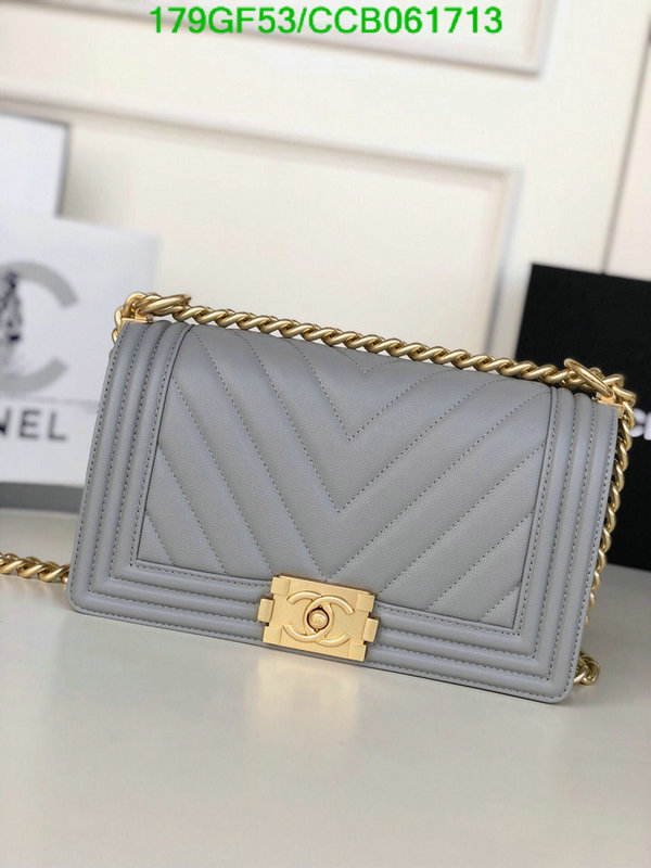 Chanel Bags -(Mirror)-Le Boy,Code: CCB061713,$: 179USD