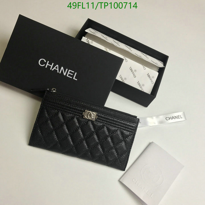 Chanel Bags ( 4A )-Wallet-,Code: TP100714,$: 49USD