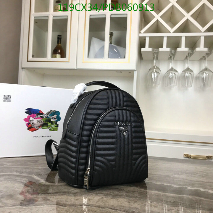 Prada Bag-(4A)-Backpack-,Code: PDB060913,$:119USD