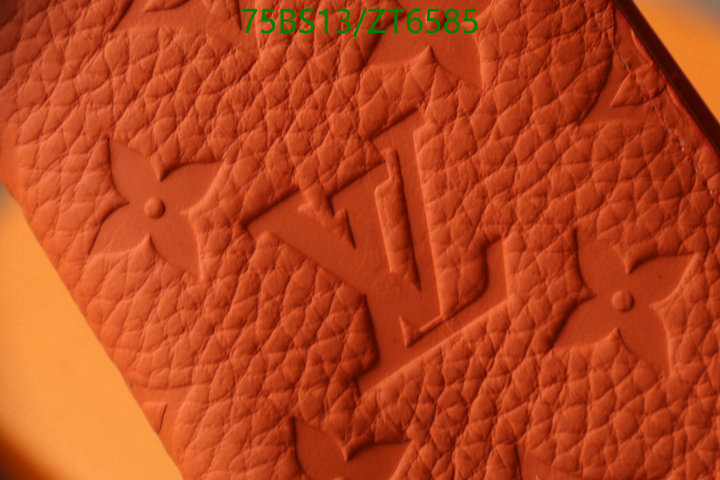 LV Bags-(Mirror)-Wallet-,Code: ZT6585,$: 75USD