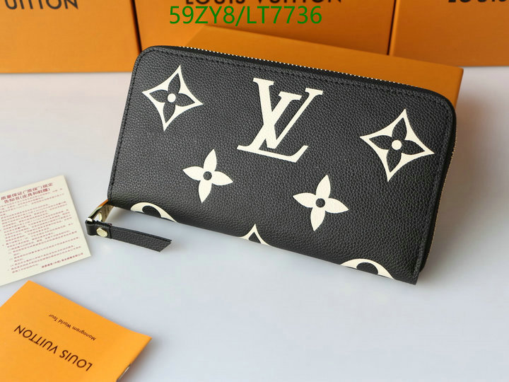 LV Bags-(4A)-Wallet-,Code: LT7736,$: 59USD