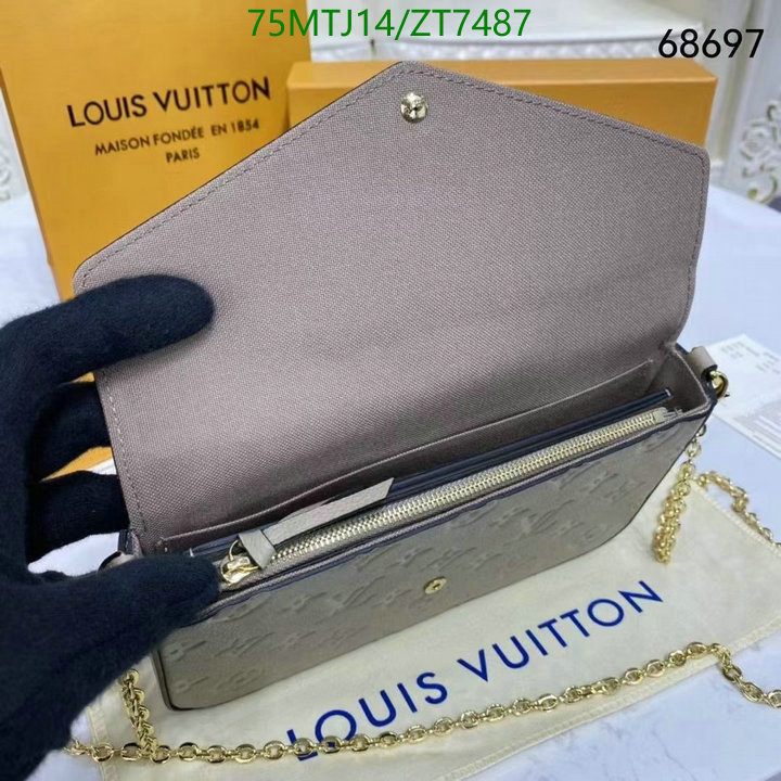 LV Bags-(4A)-Wallet-,Code: ZT7487,$: 75USD