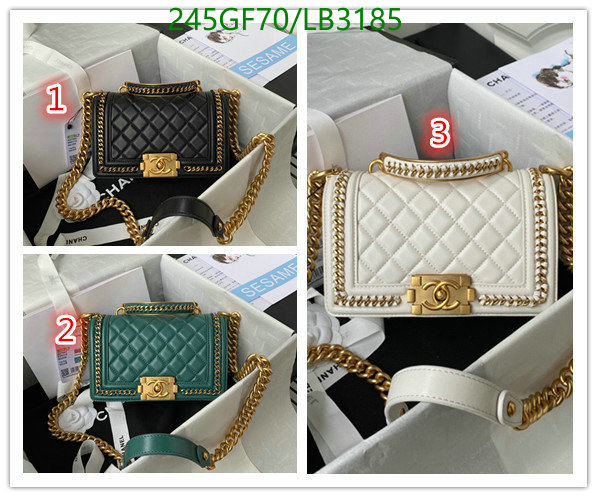 Chanel Bags -(Mirror)-Le Boy,Code: LB3185,$: 245USD