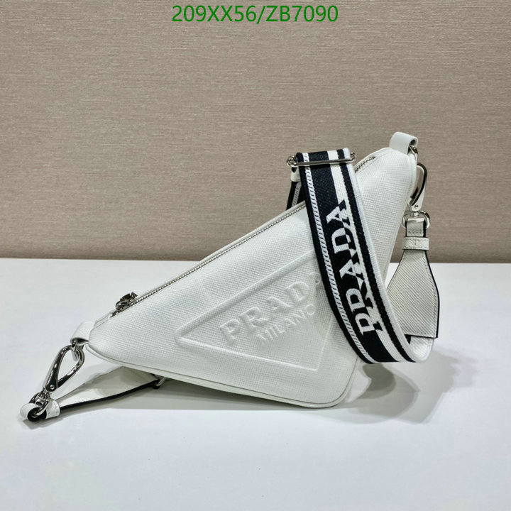 Prada Bag-(Mirror)-Triangle,Code: ZB7090,$: 209USD